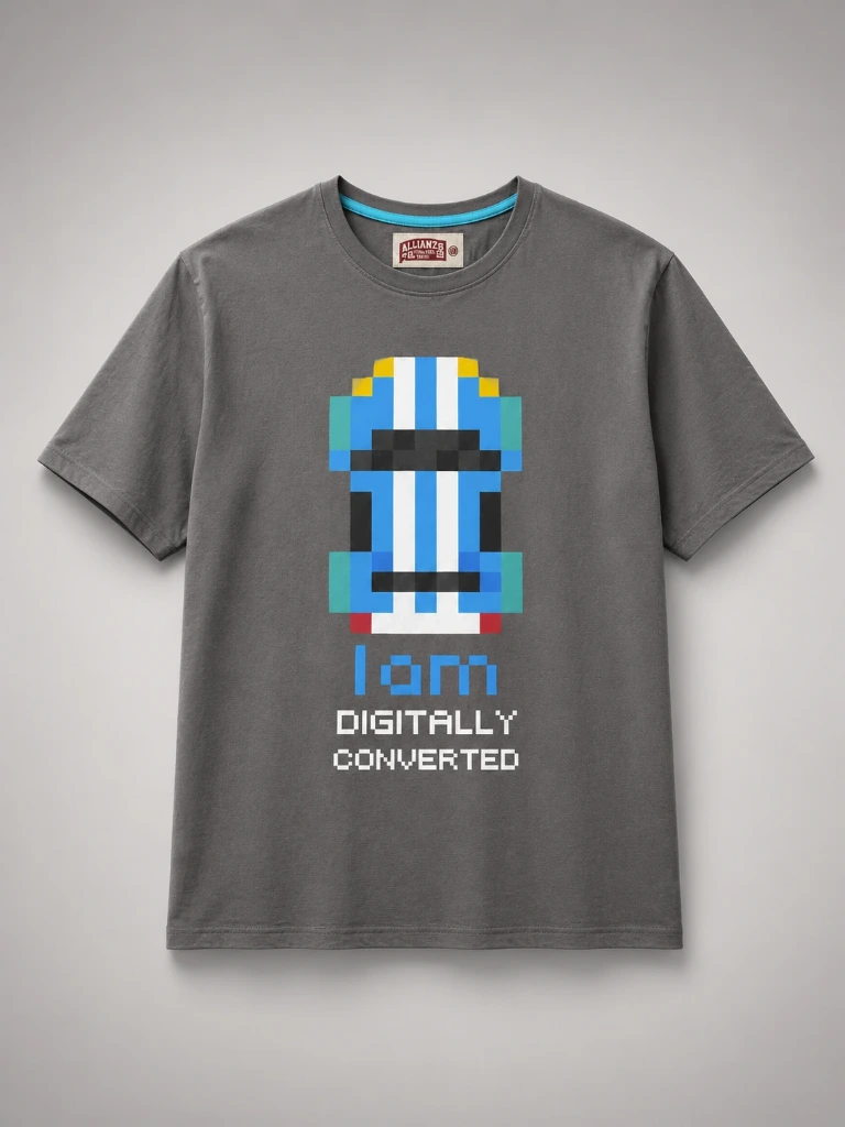 Allianz Formula E Collection T-Shirt „I am Digitally Converted" – Anthracite (Men)